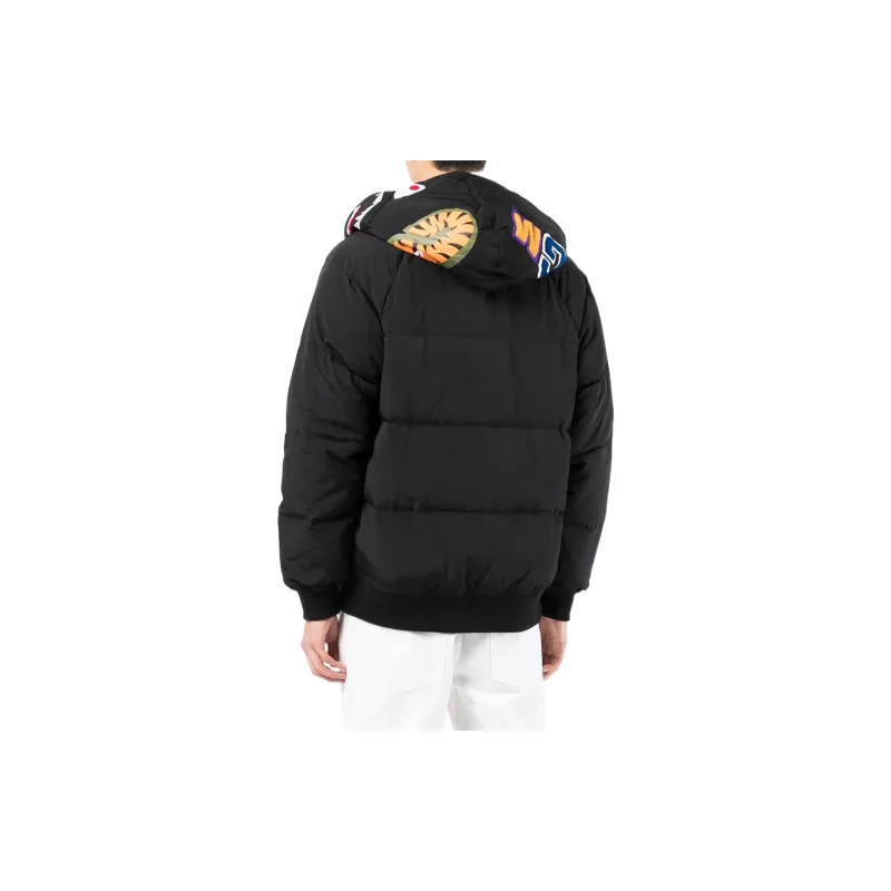 A BATHING APE Printed hood Puffer Jacket-5