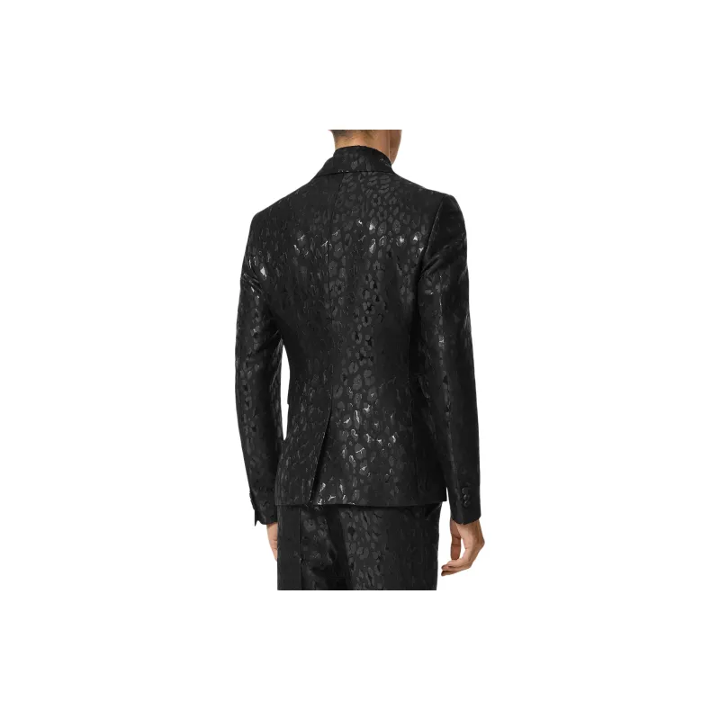 VERSACE Pattern-Printed Single-Breasted Tailored Blazer-3
