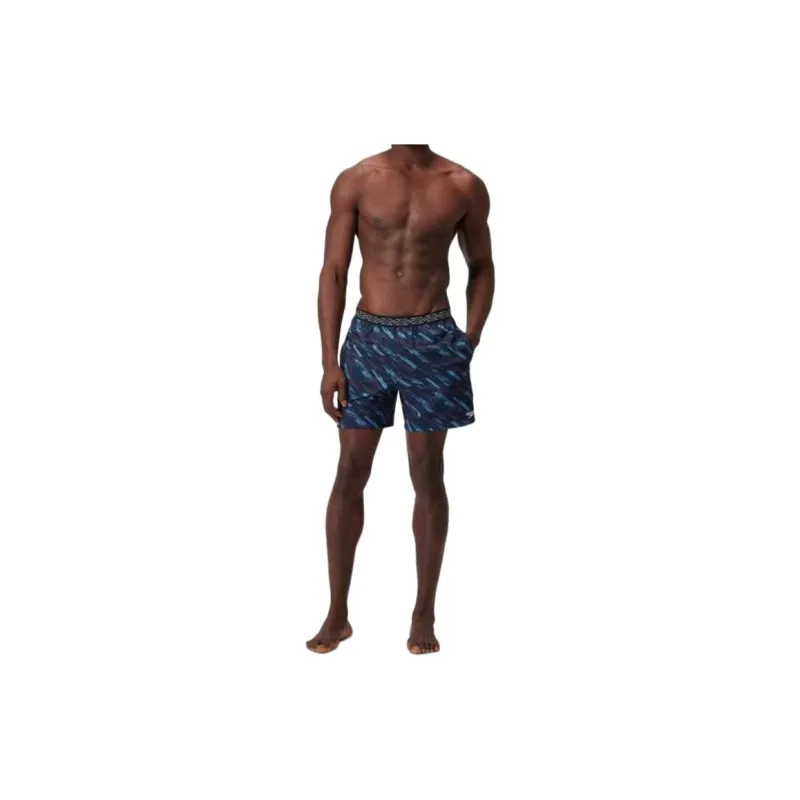 Speedo Men's HyperBoom Printed 16' Swim Shorts Sports Shorts Men Black-4