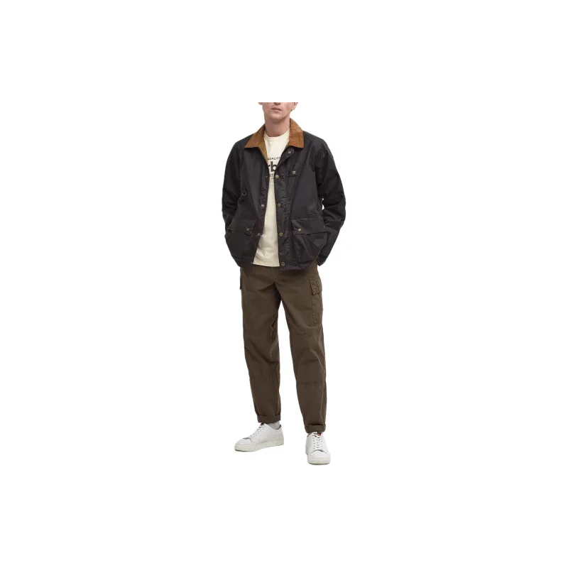 BARBOUR Utility Spey Waxed Jacket Jackets Coats Men's Brown-1