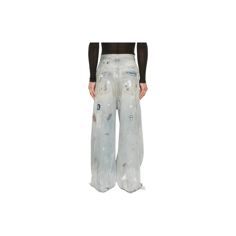Vetements Trashed Big Shape Jeans-2