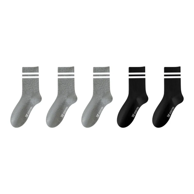 MIIOW Mid Calf Socks Women's 5 Pack-15