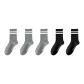 Gray Double Stripe 3+Black Double Stripe 2