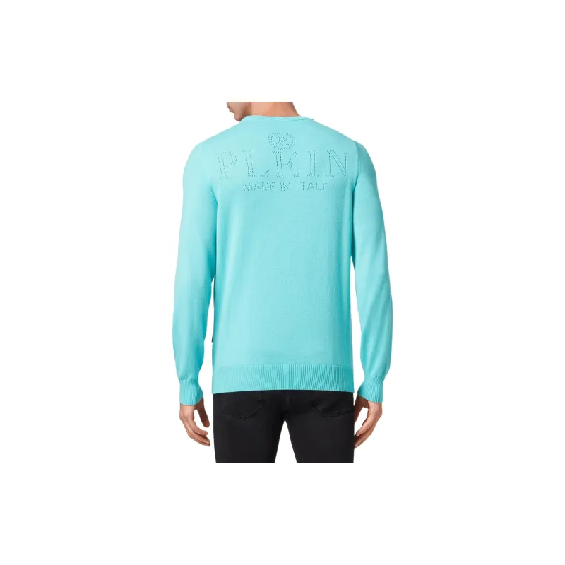 PHILIPP PLEIN Fine knit Skull motif Jumper-3
