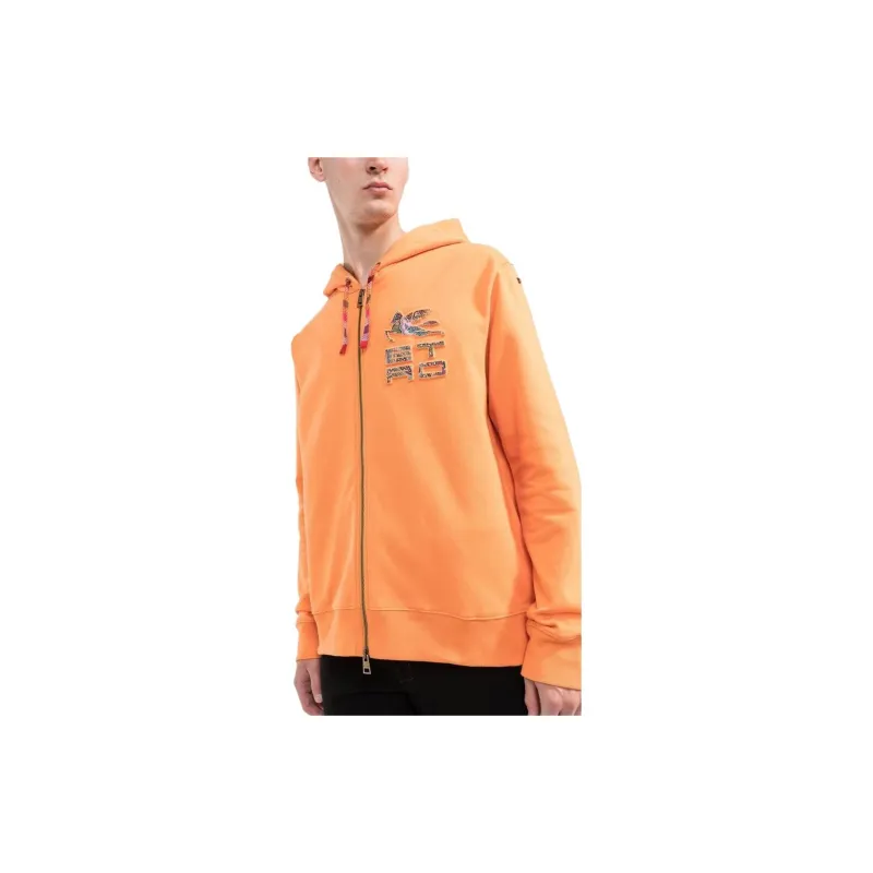 ETRO Zip-Up Drawstring Hoodie-4