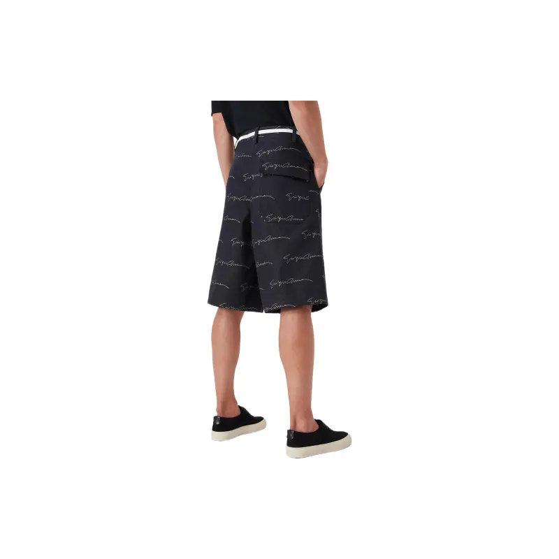 AMANI Denim Shorts Men's Navy Blue-2