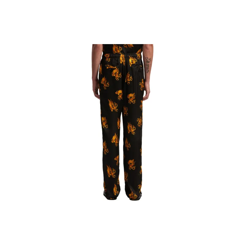PALM ANGELS Burning Monogram Loose Pants-2