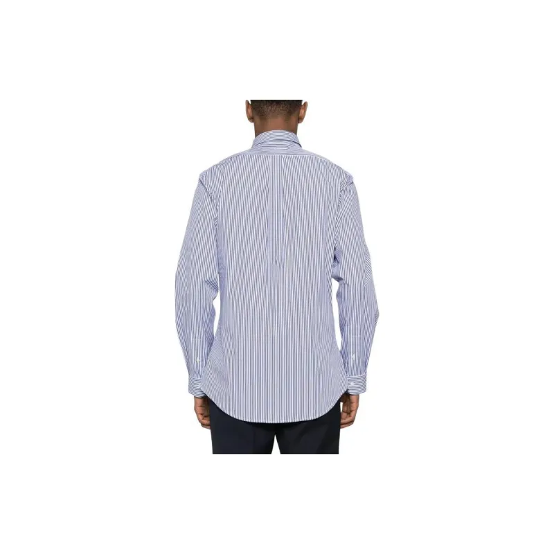 Polo Ralph Lauren Logo Embroidered Pinstriped Shirt-2