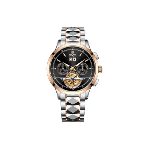 BEXEI Casual Watch Automatic Mechanical Movement Stainless Steel Watchband Watch Men's Watches Black Dial
