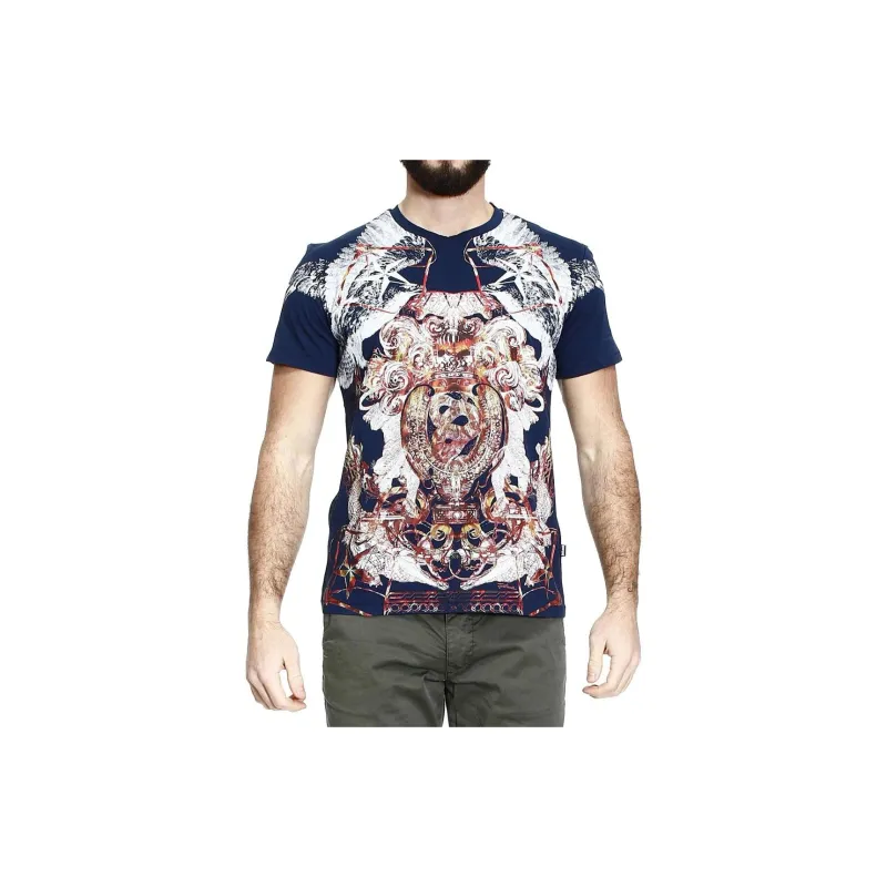Just Cavalli T Shirt Men's Blue-1