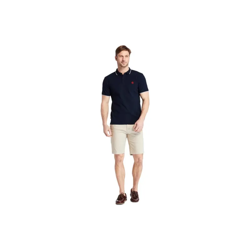 Timberland Polo Shirts Men Royal Blue-2