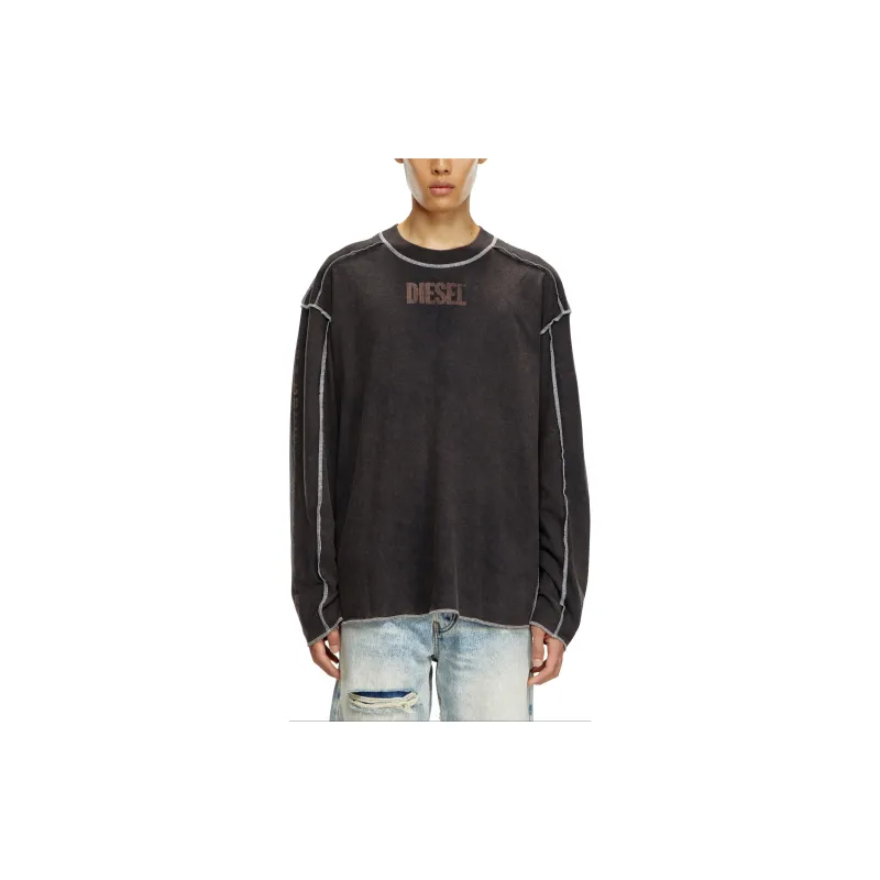 DIESEL FW24 T Shirt Men's Dark Gray-2