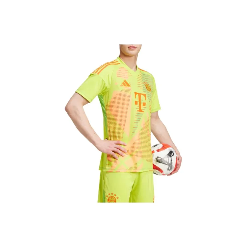 Adidas FC BAYERN 24/25 GOALKEEPER JERSEY Soccer Jerseys Men's Half Sun Yellow-4