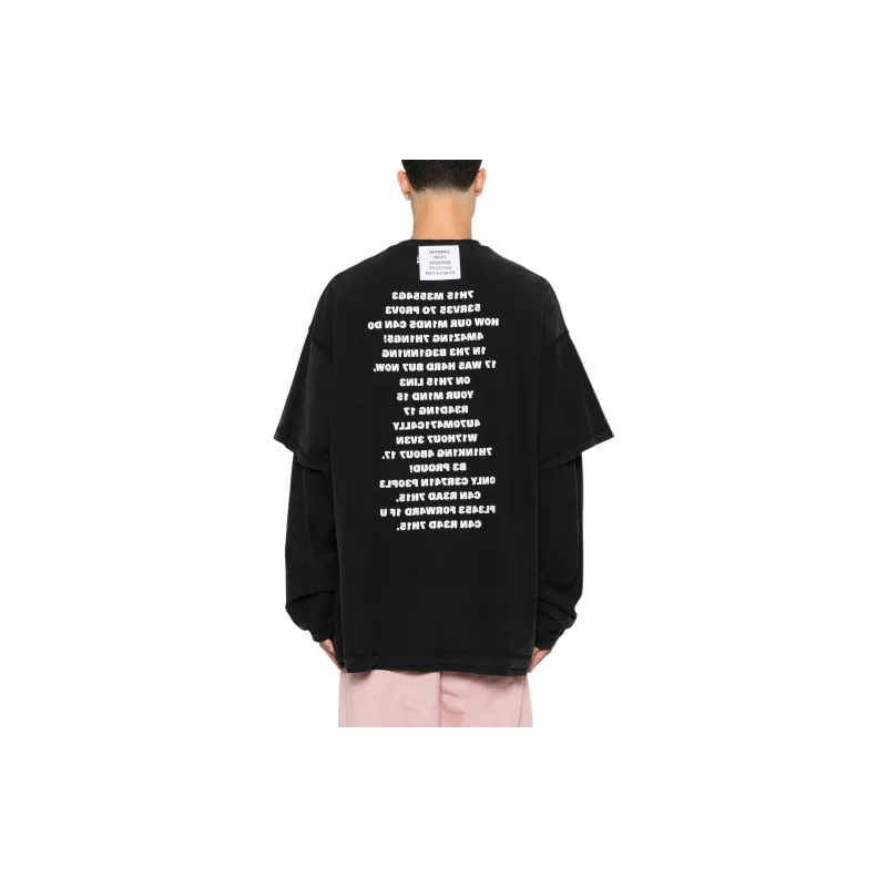 Vetements Brainpower Inside Out Layered Long Sleeve-2
