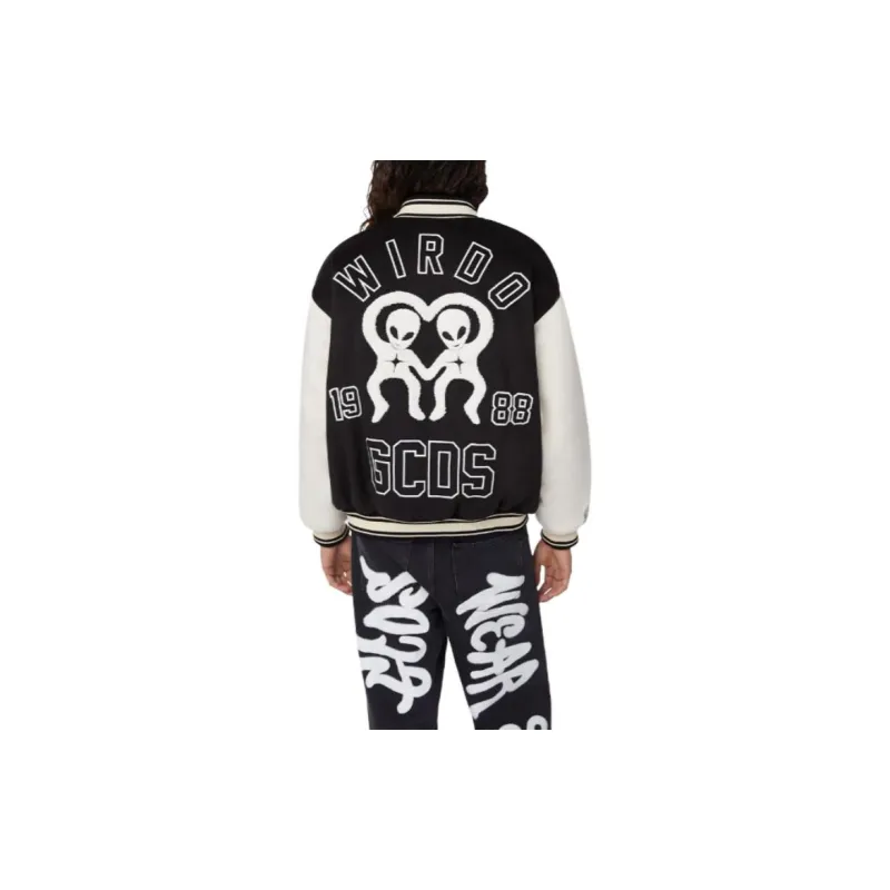 GCDS Two Toned Long Sleeved Bomber Jacket-3