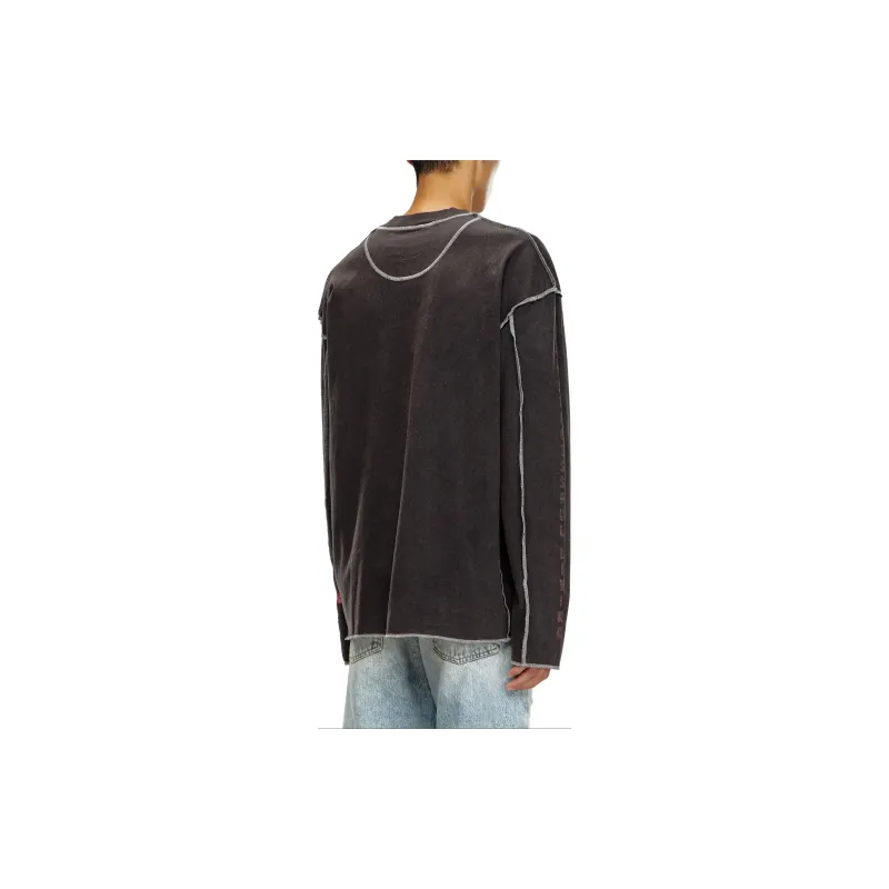 DIESEL FW24 T Shirt Men's Dark Gray-4