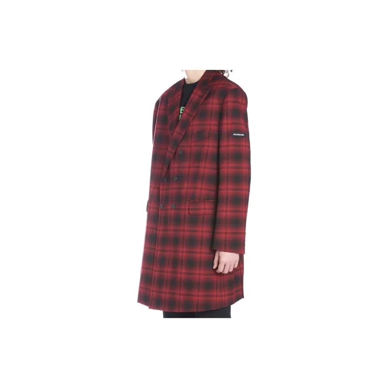 Balenciaga Business Suits Coats Men's Red-4