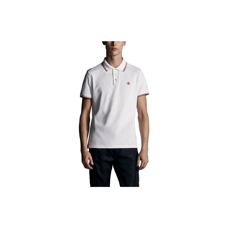 Moncler Logo Patch Short Sleeved Polo Shirt-1