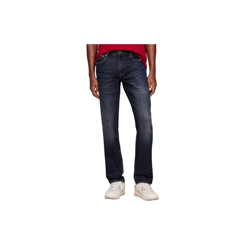 Tommy Hilfiger Th Flex Denton Straight Faded Jeans Jeans Men's Dark Blue-3