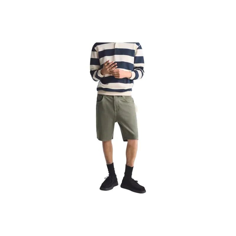 ZARA Denim Shorts Men's Dark Khaki-2