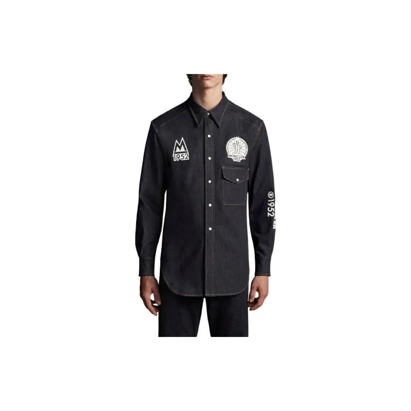 MONCLER GENIUS MONCLER GENIUS 1952 Series Shirts Men Blue-1