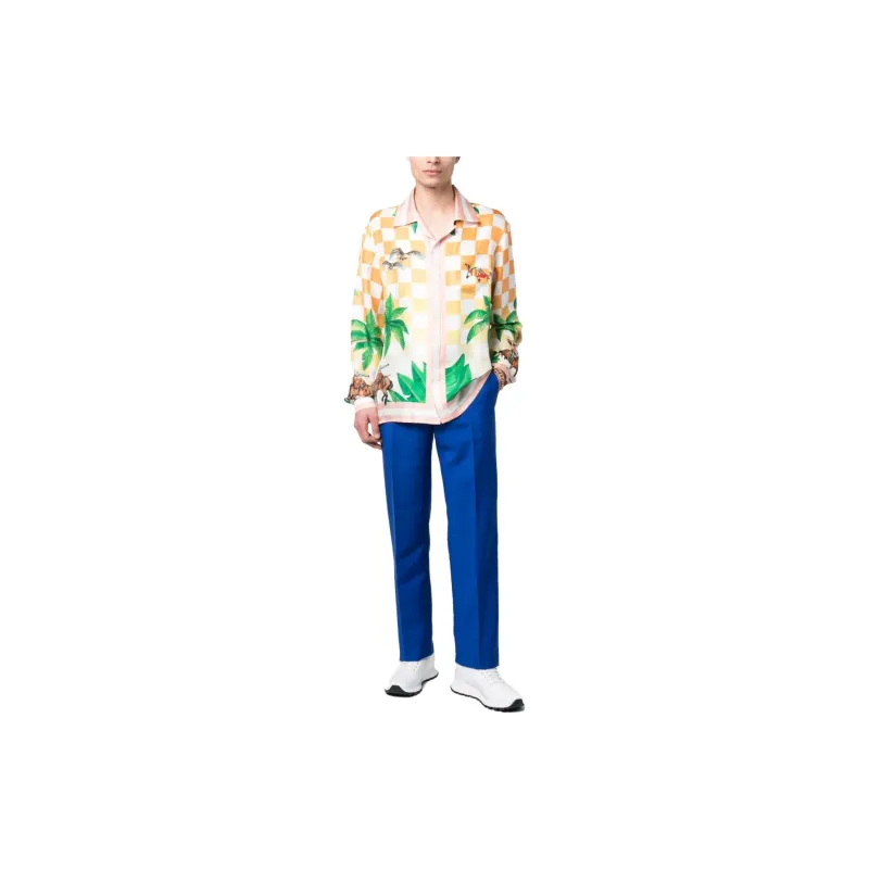 CASABLANCA Tennis Club Silk Shirt-1