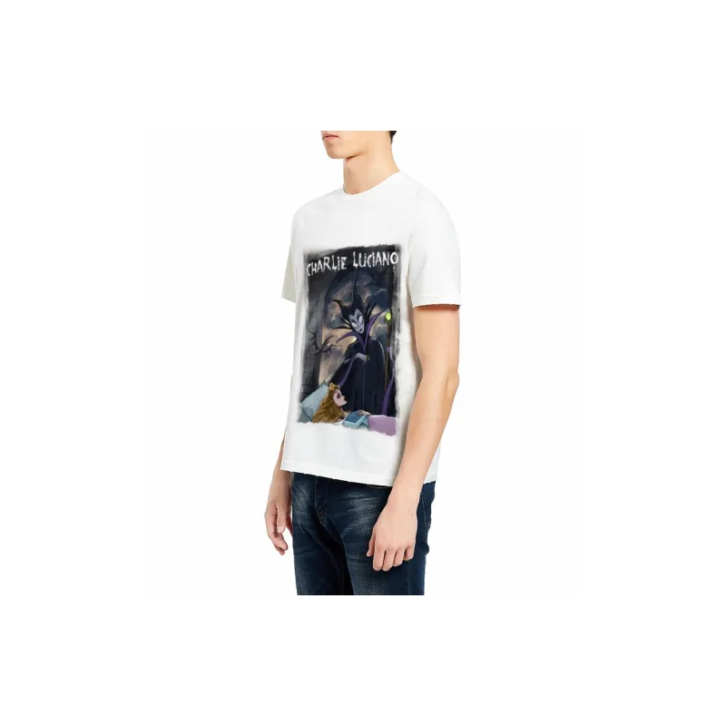 Charlie Luciano T Shirt Unisex White-5