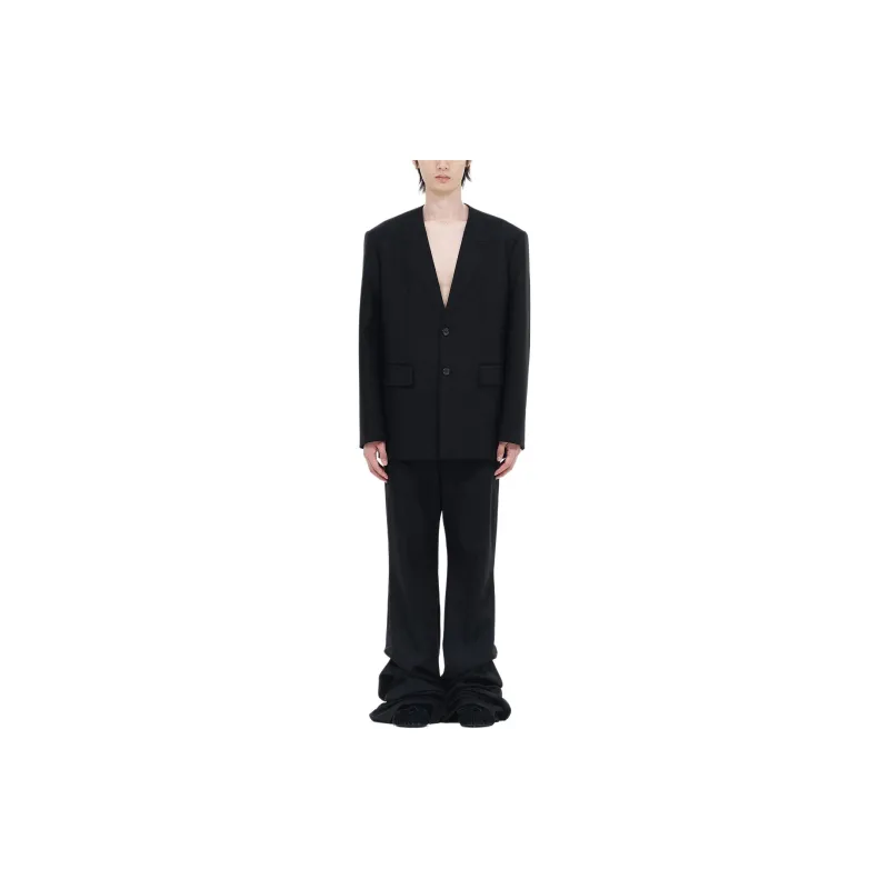 WE11DONE SS24 Casual Pants Men's Black-2