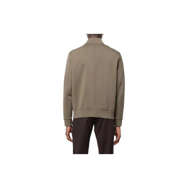 HARRIS WHARF LONDON Two pocket Zip up Bomber Jacket-3