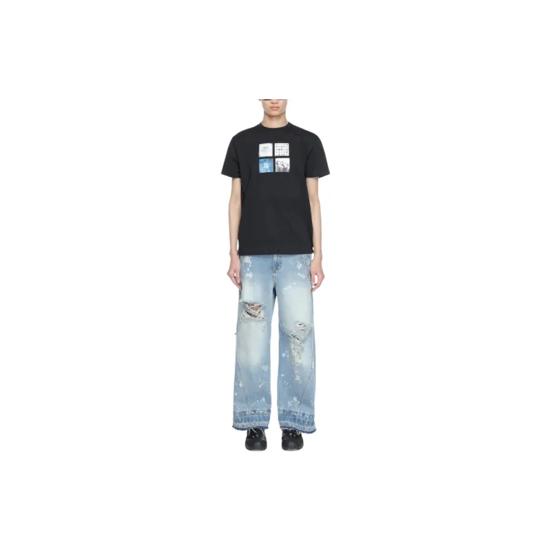 ADER ERROR Mati Patch embellished T shirt-2