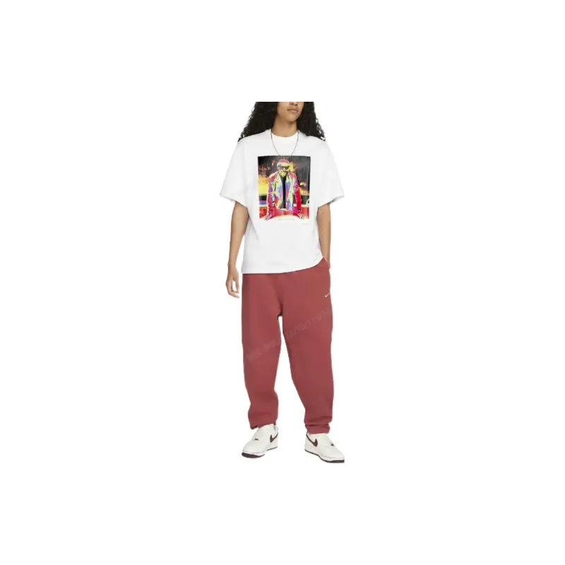 Nike T Shirts Unisex White-1