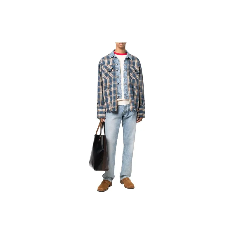 GREG LAUREN Jackets Men Marine Blue-1
