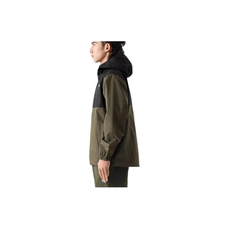 THE NORTH FACE City Outdoor Collection Hiking Waterproof And Windproof Windbreaker Jacket Men's Black Green Multicolor-2