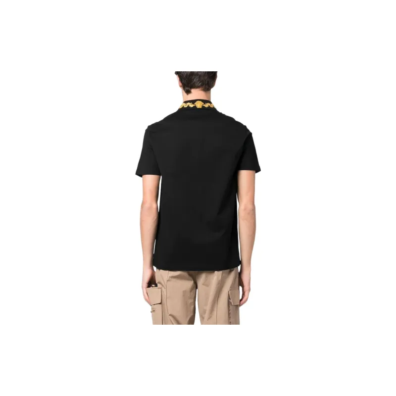 VERSACE SS23 Polo Shirt Men's Black-3