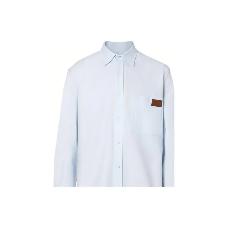 Burberry Shirt Men's Light Blue-1