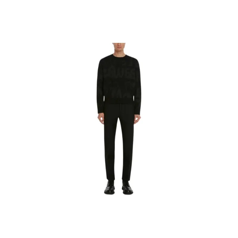 Alexander McQueen Logo Jacquard Knitted Jumper-1