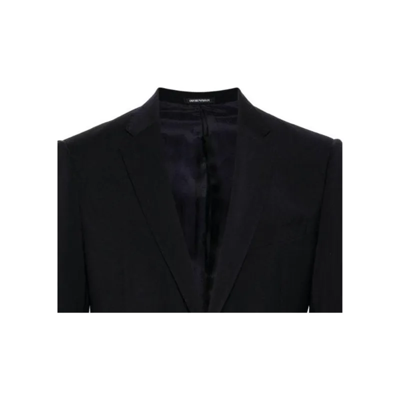 EMPORIO ARMANI SS24 Business Suit Coat Men's Marine Blue-4