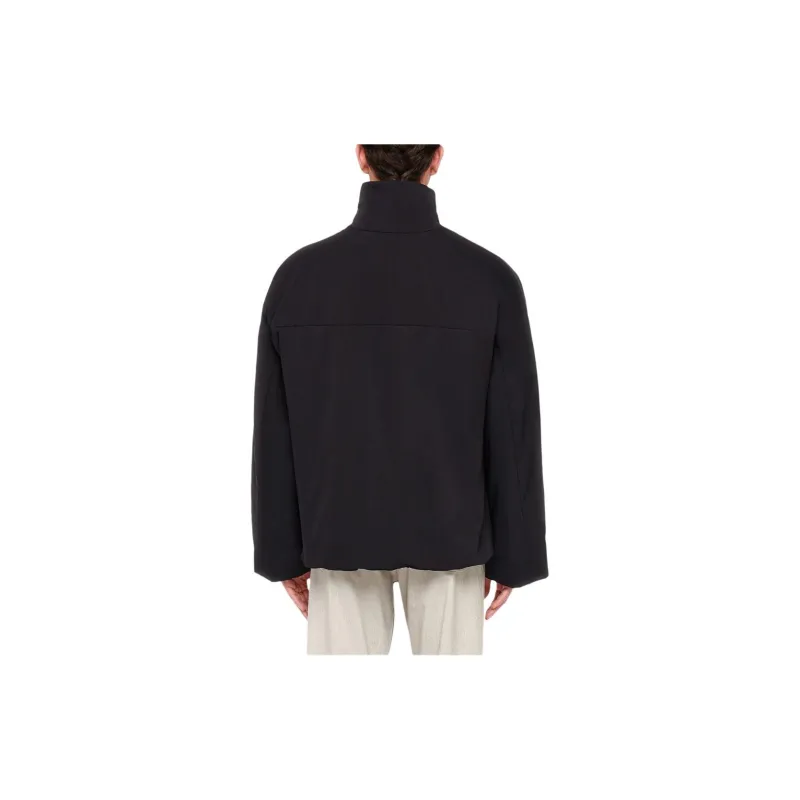 Ferragamo Mock-Neck Straight Cut Blouson-3