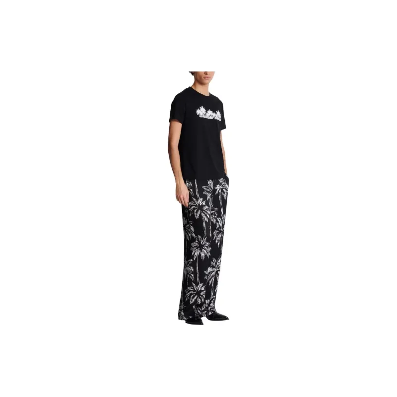 BALMAIN Signature Printed T Shirt-3