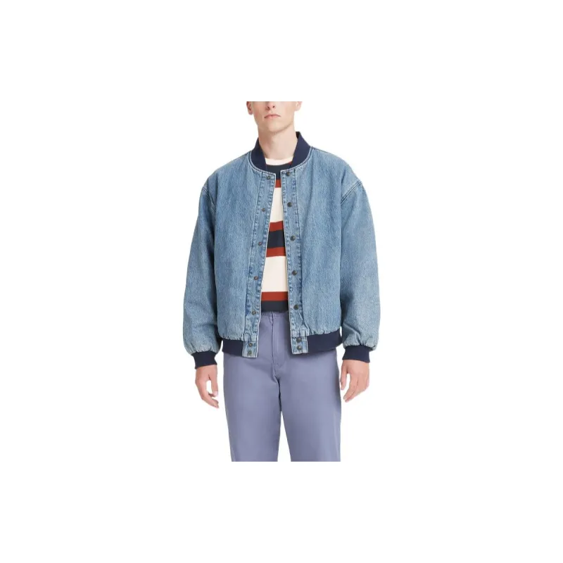 Levis Baseball Jerseys Men Blue-2