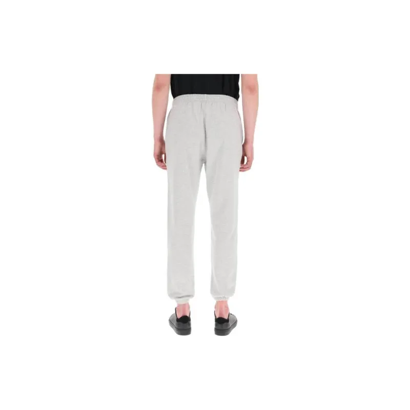Maison Kitsune Knitted Sweatpants Men Gray-2