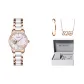 Rose Gold White-Ceramic Strap