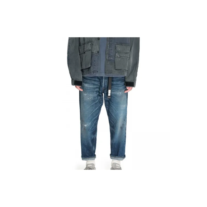 MADNESS Straight Jeans Fall Unisex Blue-2