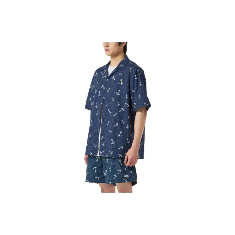 Lee Shirts Men Marine Blue-4