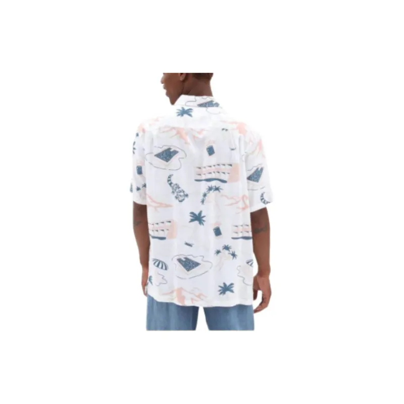 Vans Scenic Shirts Men White-5