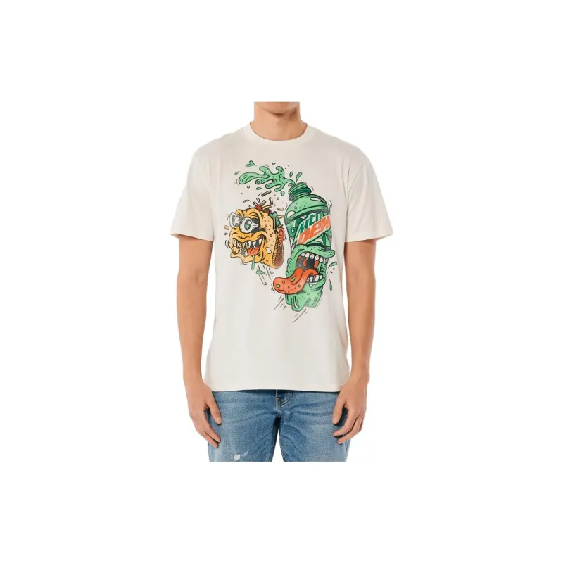 Hollister T-Shirts Unisex White-1
