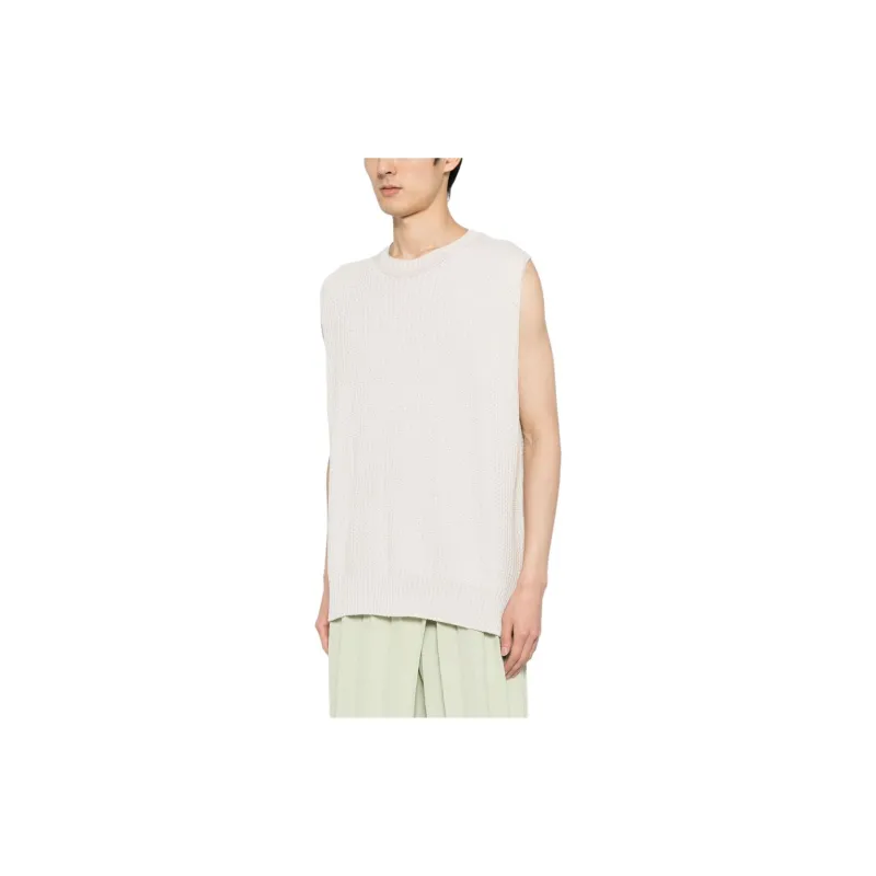 Homme Plissé Issey Miyake Crewneck Sleeveless Ribbed Jumper-3