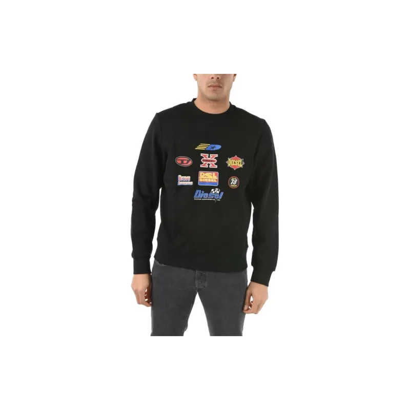DIESEL Sweatshirts Men Black-3
