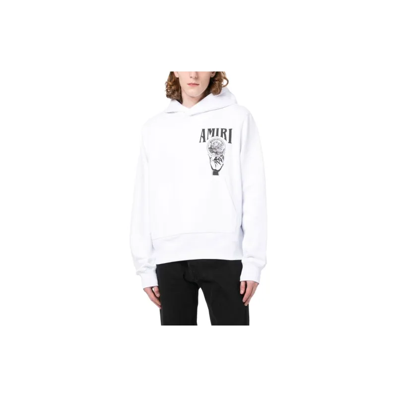 AMIRI Logo print Cotton Hoodie-1
