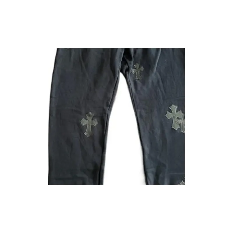 Chrome Hearts Knitted Sports Pants Unisex Black-2